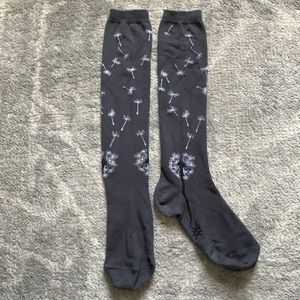 Women’s knee high dandelion socks